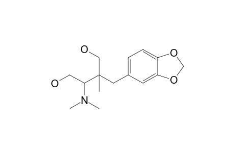 2-[(Benzo[1,3]-dioxol-5'-yl)methyl]-3-(N,N-dimethylamino)-2-methylbutane-1,4-diol