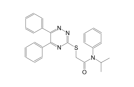 2-[(5,6-diphenyl-1,2,4-triazin-3-yl)sulfanyl]-N-isopropyl-N-phenylacetamide