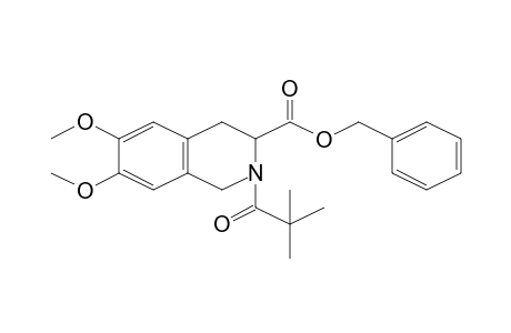 2-(2,2-Dimethyl-propionyl)-6,7-dimethoxy-1,2,3,4-tetrahydroisoquinoline-3-carboxylic acid, benzyl ester