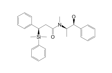 (3R)-and (3R)-3-Dimethyl(phenyl)silyl-N-[(1'R,2'S)-1'-hydroxy-1'-phenylprop-2'-yl]-N-methyl-3-phenylpropanamide