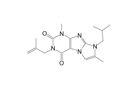 1H-imidazo[2,1-f]purine-2,4(3H,8H)-dione, 1,7-dimethyl-3-(2-methyl-2-propenyl)-8-(2-methylpropyl)-