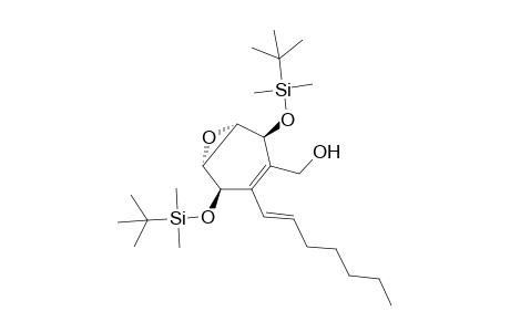 (+-)-(1R*,4S*,5S*,6R*)-1,4-Bis[(tert-butyldimethylsilyl)oxy]-2-[(E)-hept-1'-enyl]-3-(hydroxymethyl)-5,6-epoxycyclohex-2-ene