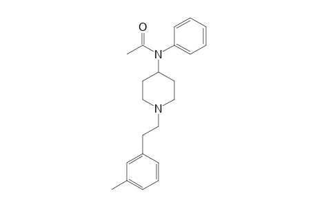 1-[2-(3-methylphenyl)ethyl]-4-(N-acetanilido)piperidine