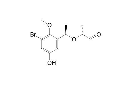 (.alpha.'R,2R)-2-(3'-Bromo-5'-hydroxy-2'-methoxy-.alpha.'-methylbenzyloxy)propanal