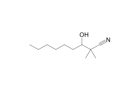 3-Hydroxy-2,2-dimethylnonanenitrile