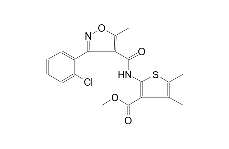methyl 2-({[3-(2-chlorophenyl)-5-methyl-4-isoxazolyl]carbonyl}amino)-4,5-dimethyl-3-thiophenecarboxylate