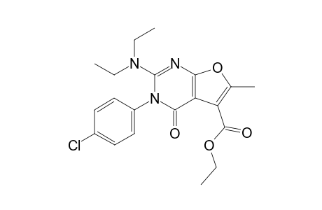 3-(4-Chlorophenyl)-2-(diethylamino)-5-ethoxycarbonyl-6-methylfuro[2,3-d]pyrimidin-4(3H)-one