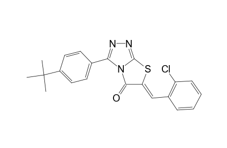 thiazolo[2,3-c][1,2,4]triazol-5(6H)-one, 6-[(2-chlorophenyl)methylene]-3-[4-(1,1-dimethylethyl)phenyl]-, (6Z)-