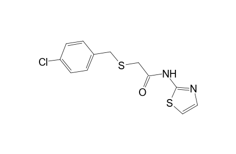 acetamide, 2-[[(4-chlorophenyl)methyl]thio]-N-(2-thiazolyl)-