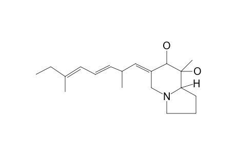 (7R,8R,8as,E)-6-((R,3E,5E)-2,6-Dimethylocta-3,5-dien-1-ylidene)-8-methyloctahydroindolizine-7,8-diol