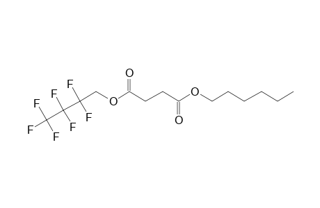 Succinic acid, 2,2,3,3,4,4,4-heptafluorobutyl hexyl ester