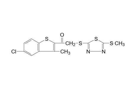 5-chloro-3-methylbenzo[b]thien-2-yl {[5-(methylthio)-1,3,4-thiadiazol-2-yl]thio}methyl ketone