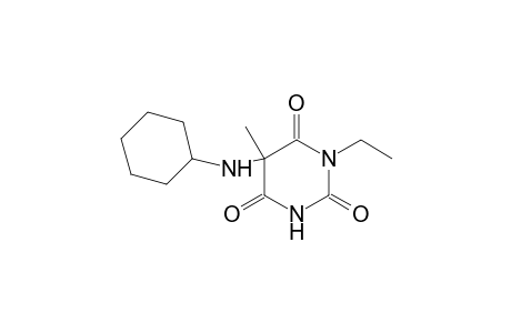 5-CYCLOHEXYLAMINO-1-ETHYL-5-METHYLBARBITURIC-ACID