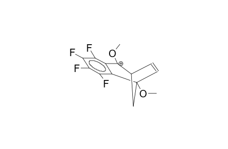 1,4-DIMETHOXY-2,3-TETRAFLUOROBENZOBICYCLO[3.2.1]OCTA-2,6-DIEN-4-YLCATION