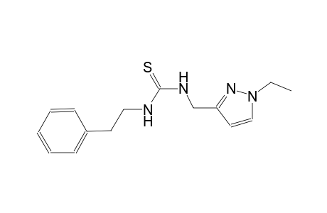 N-[(1-ethyl-1H-pyrazol-3-yl)methyl]-N'-(2-phenylethyl)thiourea