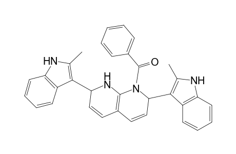 1-Benzoyl-2,7-di(2-methyl-3-indolyl)-1,2,7,8-tetrahydro-1,8-naphthyridine