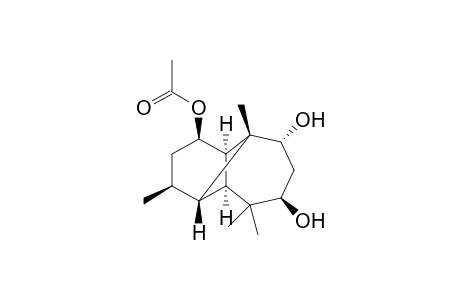 (1R,3S,4S,5S,7R,9R,10R,11R)-1-Acetyloxy-7,9-dihydroxylongipinane