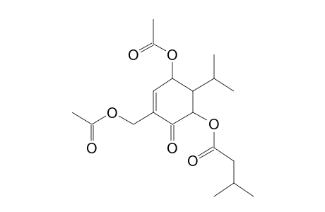 [5-Acetyloxy-3-(hydroxymethyl)-2-oxo-6-propan-2-ylcyclohex-3-en-1-yl] 3-methylbutanoate, ac derivative