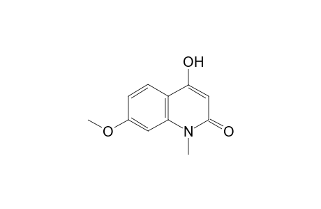 4-hydroxy-7-methoxy-1-methylcarbostyril