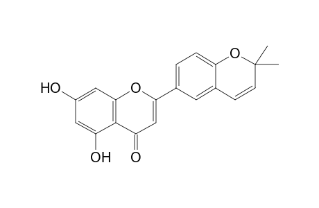 2-(2,2-dimethylchromen-6-yl)-5,7-dihydroxy-chromone