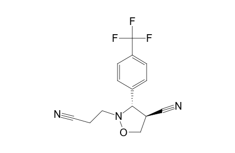 2-Isoxazolidinepropanenitrile, 4-cyano-3-[4-(trifluoromethyl)phenyl]-, trans-