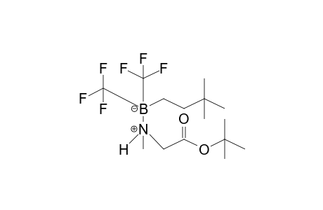 3,3-Dimethylbutylbis(trifluoromethyl)borane methylglycine t-butyl ester