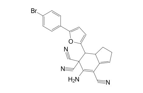 5-Amino-7-[5-(4-bromophenyl)-2-furanyl]-1,2,7,7a-tetrahydroindene-4,6,6-tricarbonitrile