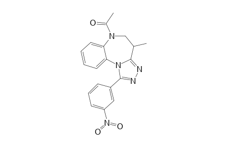 6-ACETYL-4-METHYL-1-(3-NITROPHENYL)-5,6-DIHYDRO-4H-[1,2,4]-TRIAZOLO-[4,3-A]-[1,5]-BENZODIAZEPINE
