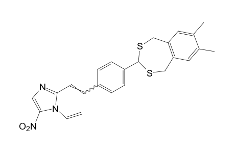 2-[p-(7,8-dimethyl-2,4-benzodithiepin-3-yl)styryl]-5-nitro-1-vinylimidazole