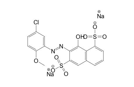 1,6-Naphthalenedisulfonic acid, 7-[(5-chloro-2-methoxyphenyl)azo]-8-hydroxy-, disodium salt