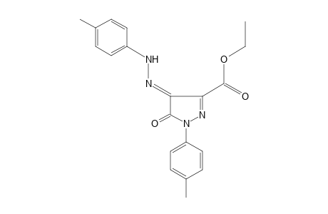 4,5-dioxo-1-p-tolyl-2-pyrazoline-3-carboxylic acid, ethyl ester, 4-(p-tolyhydrazone)