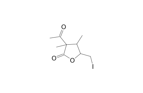 3-Acetyl-5-iodomethyl-3,4-dimethyl-dihydro-furan-2-one