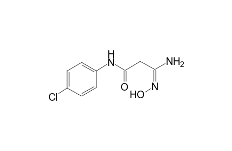(3E)-3-Amino-N-(4-chlorophenyl)-3-(hydroxyimino)propanamide