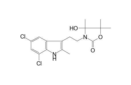 2-oxazolidinone, 3-[2-(5,7-dichloro-2-methyl-1H-indol-3-yl)ethyl]-4-hydroxy-4,5,5-trimethyl-