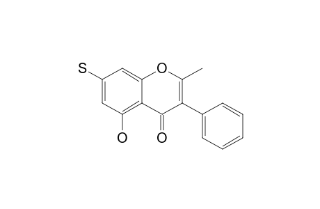 2-Methyl-5-oxidanyl-3-phenyl-7-sulfanyl-chromen-4-one