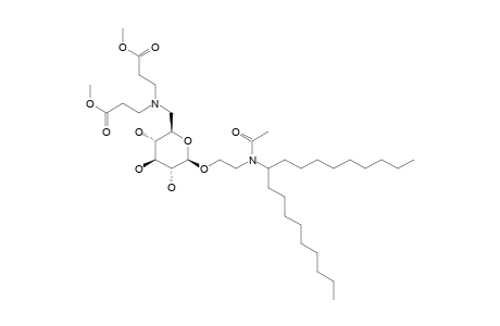 2-[ACETYL-(1-NONYLDECYL)-AMINO]-ETHYL-6-[BIS-(2-METHOXYCARBONYLETHYL)-AMINO]-6-DEOXY-BETA-D-GLUCOPYRANOSIDE