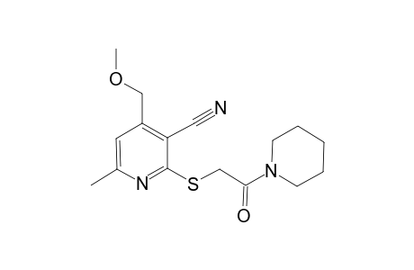 4-Methoxymethyl-6-methyl-2-(2-oxo-2-piperidin-1-yl-ethylsulfanyl)-nicotinonitrile