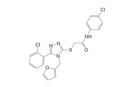 N-(4-chlorophenyl)-2-{[5-(2-chlorophenyl)-4-(2-furylmethyl)-4H-1,2,4-triazol-3-yl]sulfanyl}acetamide