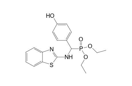 Diethyl (4-hydroxyphenyl)(benzo[D]thiazol-2-ylamino)methyl phosphonate