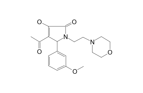 Pyrrol-2(5H)-one, 4-acetyl-3-hydroxy-5-(3-methoxyphenyl)-1-[2-(4-morpholyl)ethyl]-