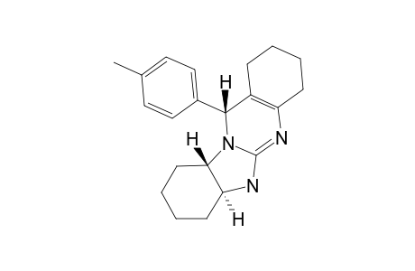 TRANS-6A-ALPHA-12-ALPHA-(PARA-TOLYL)-1,2,3,4,5,6A,7,8,9,10,10A,12-DODECAHYDROBENZIMIDAZO-[2,1-B]-QUINAZOLINE