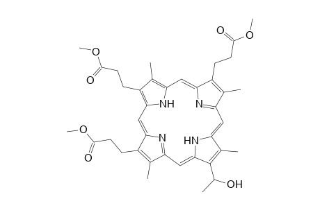 21H,23H-Porphine-2,7,18-tripropanoic acid, 13-(1-hydroxyethyl)-3,8,12,17-tetramethyl-, trimethyl ester