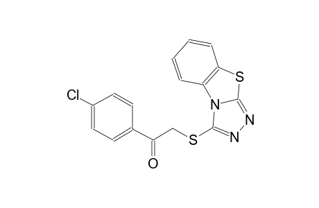 ethanone, 1-(4-chlorophenyl)-2-([1,2,4]triazolo[3,4-b]benzothiazol-3-ylthio)-