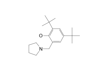 2,4-di-T-Butyl-6-pyrrolidinomethyl phenol