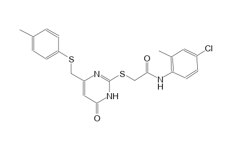 acetamide, N-(4-chloro-2-methylphenyl)-2-[[1,6-dihydro-4-[[(4-methylphenyl)thio]methyl]-6-oxo-2-pyrimidinyl]thio]-