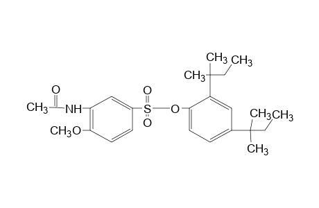 N-acetyl-4-methoxymetanilic acid, 2,4-di-tert-pentyl ester