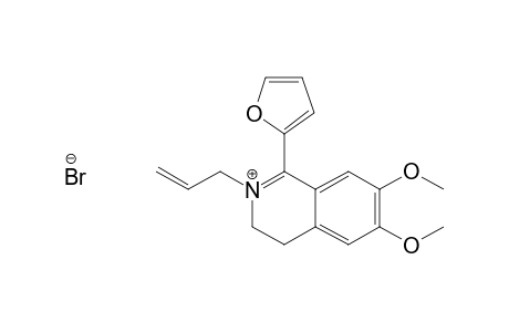 2-Allyl-1-(2-furyl)-6,7-dimethoxy-3,4-dihydroisoquinolinium Bromide