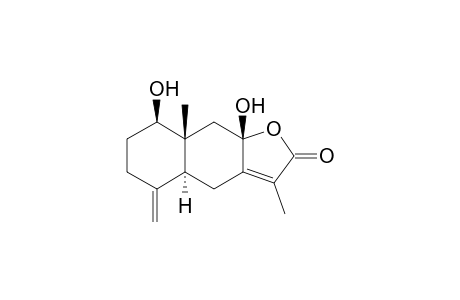 1-BETA,8-BETA-DIHYDROXYEUDESM-4(15),7(11)-DIEN-8-ALPHA,12-OLIDE