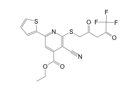 ethyl 3-cyano-6-(2-thienyl)-2-[(5,5,5-trifluoro-2,4-dioxopentyl)sulfanyl]isonicotinate