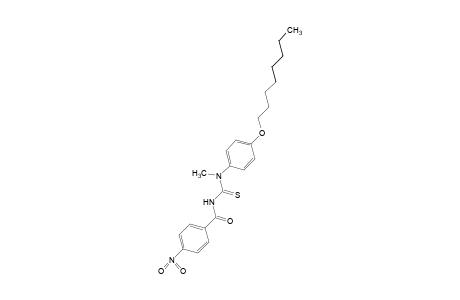 1-methyl-3-(p-nitrobenzoyl)-1-[p-(octyloxy)phenyl]-2-thiourea